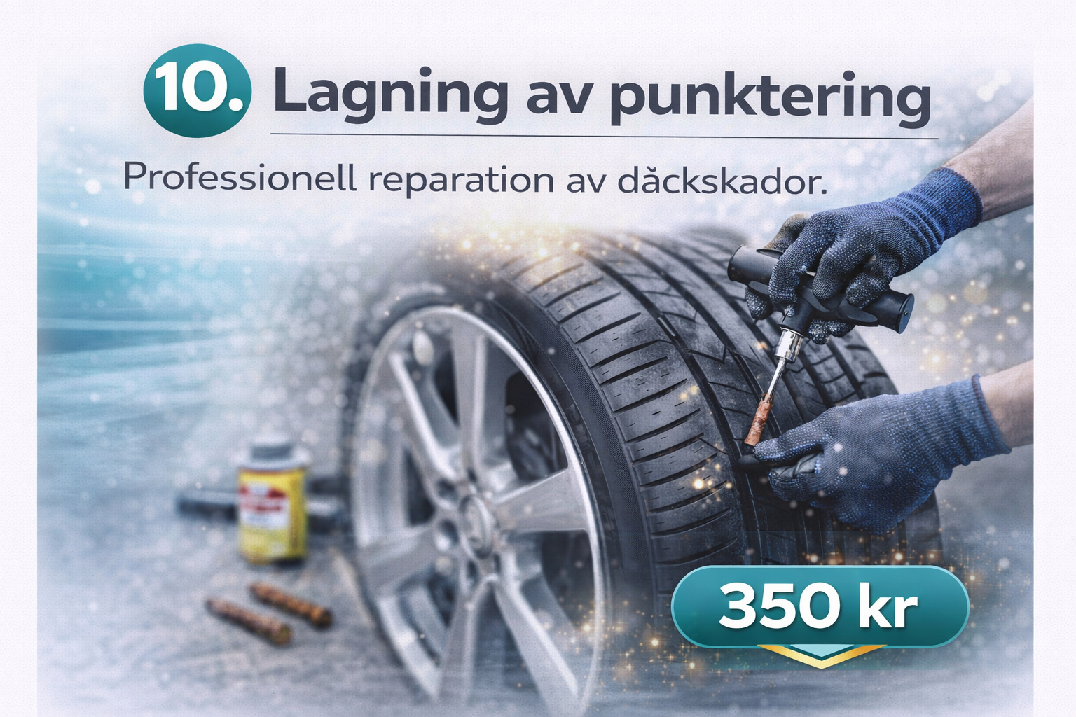 Lagning av punktering
